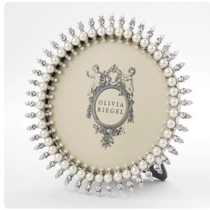 🆕OLIVIA RIEGEL PEARL JUILEE 5” ROUND PICTURE FRAME